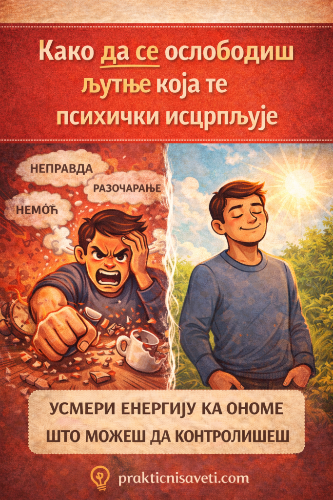 Како се ослободити љутње која те психички исцрпљује